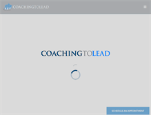 Tablet Screenshot of coachingtolead.com
